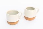 White Modern Coffee Mug | Drinkware by Tina Fossella Pottery. Item composed of stoneware