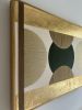 Gilded Age No. 1 | Mixed Media by Ayse Sirin Budak. Item composed of oak wood & canvas compatible with minimalism and mid century modern style