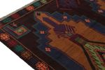 Rug & Kilim's Baluch Kohistani Rug in Rust with Geometric | Area Rug in Rugs by Rug and Kilim