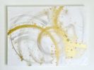 Gold Paint Minimal Wall Art | Oil And Acrylic Painting in Paintings by NAMYOONSOOART. Item made of canvas with synthetic