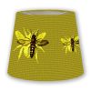 Buzzing Bees Lampshade | Flush Mounts by Ri Anderson. Item made of aluminum