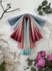Pyrrole Rubine | Wall Sculpture in Wall Hangings by Susan Maddux. Item made of canvas with fiber works with boho & japandi style