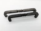 Hand Forged Twist U Pull Cabinet Hardware | Hardware by Element Metal & Woodcraft. Item composed of steel compatible with rustic style