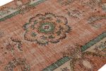 Vintage Distressed Rug with Floral Medallion, from Rug | Area Rug in Rugs by Rug and Kilim
