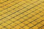 Rug & Kilim’s Gradient Rug in Yellow and Black Ombre Grid | Area Rug in Rugs by Rug and Kilim. Item composed of wool