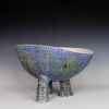 Tripod Bowl | Decorative Bowl in Decorative Objects by Lisa B. Evans Ceramics. Item made of ceramic compatible with minimalism and contemporary style