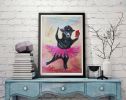 Baila la vida | Oil And Acrylic Painting in Paintings by Elena Parau. Item made of paper works with minimalism & contemporary style