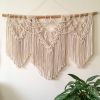 Large Macrame Wall Hanging - "Rain" | Wall Hangings by macramestories. Item made of cotton works with boho & country & farmhouse style