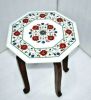 white marble table, coffee table, end table, tabletop | Tables by Innovative Home Decors. Item composed of marble in country & farmhouse or art deco style