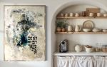AS FOR ME AND MY HOUSE - original commission SOLD | Oil And Acrylic Painting in Paintings by HEIDY GONZALEZ - GONZALEZ ART DESIGN. Item composed of canvas compatible with contemporary and mediterranean style