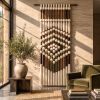 Oversized Macrame Wall Art | Luxury Hotel Lobby & Home Decor | Macrame Wall Hanging in Wall Hangings by Sarmal Design. Item composed of cotton and metal in boho or japandi style