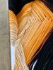 Maree Orange-Modern wall art | Tapestry in Wall Hangings by Olivia Fiber Art. Item made of wood with wool works with minimalism & mid century modern style