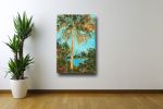 Tranquil Cove - Tropical Landscape Painting on Canvas | Oil And Acrylic Painting in Paintings by Filomena Booth Fine Art. Item made of canvas compatible with contemporary and coastal style