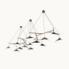 Emily Group of Thirteen Pendant Light – High Gloss Custom | Chandeliers by MOSS Objects. Item composed of oak wood & steel compatible with contemporary and modern style