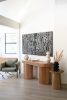 Brutalist Organic Wood Art | Mixed Media in Paintings by Blank Space Studios. Item composed of oak wood in mid century modern or art deco style
