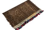 Antique Baluch Persian rug in Beige- Brown Geometric | Area Rug in Rugs by Rug and Kilim