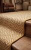 Handwoven Woolen Yellow Runner Rug | Rugs by Evergreen Carpets. Item made of wool works with boho & minimalism style