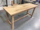 Rustic Island/Bar Table | Communal Table in Tables by Wooden Imagination. Item composed of oak wood compatible with boho and coastal style