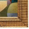Contemporary Abstract Oil Painting in Vintage Frame | Oil And Acrylic Painting in Paintings by Suzanne Nicoll Studio. Item made of wood works with boho & minimalism style