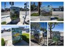 Castro Valley Skies | Street Murals by Lisa Levine. Item composed of synthetic