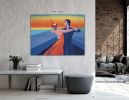Title: See the Horizon. Oil on Gallery Canvas | Oil And Acrylic Painting in Paintings by Judy Mayer-Grieve. Item made of canvas works with contemporary style
