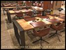 11-foot OAK + STEEL Library Table | Conference Table in Tables by Kramer Design Studio / Randall Kramer | The Old Post Office in Chicago. Item composed of oak wood and steel