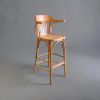 Aspen Bentwood Bar Stool with Arms | Chairs by Kleinhaus Furniture. Item made of wood compatible with mid century modern and contemporary style