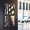 Abstractions of Mies | Wall Sculpture in Wall Hangings by Heather Hancock | Boston Art in Boston. Item composed of concrete and glass