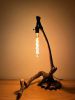 Cog - A Unique Driftwood & Vintage Steel Table Lamp | Lamps by Max Andersen. Item made of wood with steel