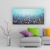 Flourishing Floral | Oil And Acrylic Painting in Paintings by DaggArt. Item made of canvas with synthetic