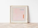 Pink Turquoise Color Block Art Print | Prints by Emily Keating Snyder. Item composed of paper and synthetic in boho or minimalism style