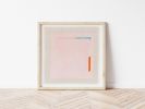 Pink Turquoise Color Block Art Print | Prints by Emily Keating Snyder. Item composed of paper in boho or minimalism style