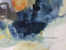 Blue City Scape | Oil And Acrylic Painting in Paintings by Marie Manon Art | Private Residence in Calgary. Item made of synthetic