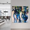 Bacchanalia Revisited | Oil And Acrylic Painting in Paintings by Joanne Beaule Ruggles. Item composed of canvas and synthetic in contemporary or mediterranean style