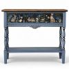 Where the Ovenbird Sings — Woodland Console with Drawer | Console Table in Tables by Birds and Gardens Inc. Item composed of oak wood in country & farmhouse or eclectic & maximalism style
