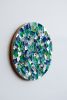 Green Peace | Mixed Media by Corrie in Color. Item made of leather works with contemporary style
