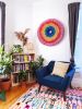 Circular weaving | Tapestry in Wall Hangings by Nova Mercury Design. Item composed of metal and fiber