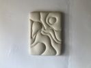 ‘Linger’ | Wall Sculpture in Wall Hangings by Greyya Jay. Item made of oak wood with cement works with minimalism & japandi style