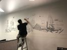 LUXSPACE Singapore office art mural | Murals by Just Sketch | Luxspace Pte. Ltd. in Singapore. Item made of synthetic