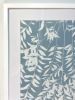 Gray Willow Diptych (Two framed hand-printed cyanotypes) | Photography by Christine So | Firehouse Arts Center in Pleasanton. Item composed of cotton and paper in boho or japandi style