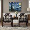 Imperial Ming Taishi Armchair Trio Set with Landscape Marble | Chairs by Dynasty Artisan. Item composed of wood compatible with contemporary and eclectic & maximalism style