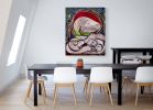 A RHYTHM OF UNDULATIONS - HANDMADE GLASS MOSAIC ARTWORK | Art & Wall Decor by artisticmosaicdesigns. Item composed of glass in art deco style