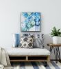 Silver Lace 🔴 | Oil And Acrylic Painting in Paintings by Darlene Watson Abstract Artist. Item composed of canvas and synthetic