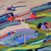 Riverbed | Oil And Acrylic Painting in Paintings by Shiri Phillips Designs. Item made of canvas works with contemporary & modern style