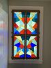 Indoor stained glass shutters | Ornament in Decorative Objects by Annie Sinton Glass. Item composed of wood and synthetic