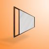 HOCKNEY Mirror | Decorative Objects by Ivar London | Custom. Item composed of walnut & glass compatible with contemporary and eclectic & maximalism style