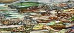 'Cliff Land' | Oil And Acrylic Painting in Paintings by Sangeeta Sagar. Item composed of canvas in contemporary or modern style