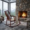 Legacy Imperial Zen Rocking Chair: Minimalist Ming Series II | Armchair in Chairs by Dynasty Artisan. Item composed of wood in minimalism or contemporary style