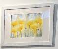 "Find Joy Everyday' Yellow Poppies Original Watercolor | Watercolor Painting in Paintings by Myriad Shades Art. Item works with contemporary & modern style