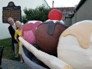 "Banana Split" | Public Sculptures by J.A. Mayer "Sculptor". Item made of stone